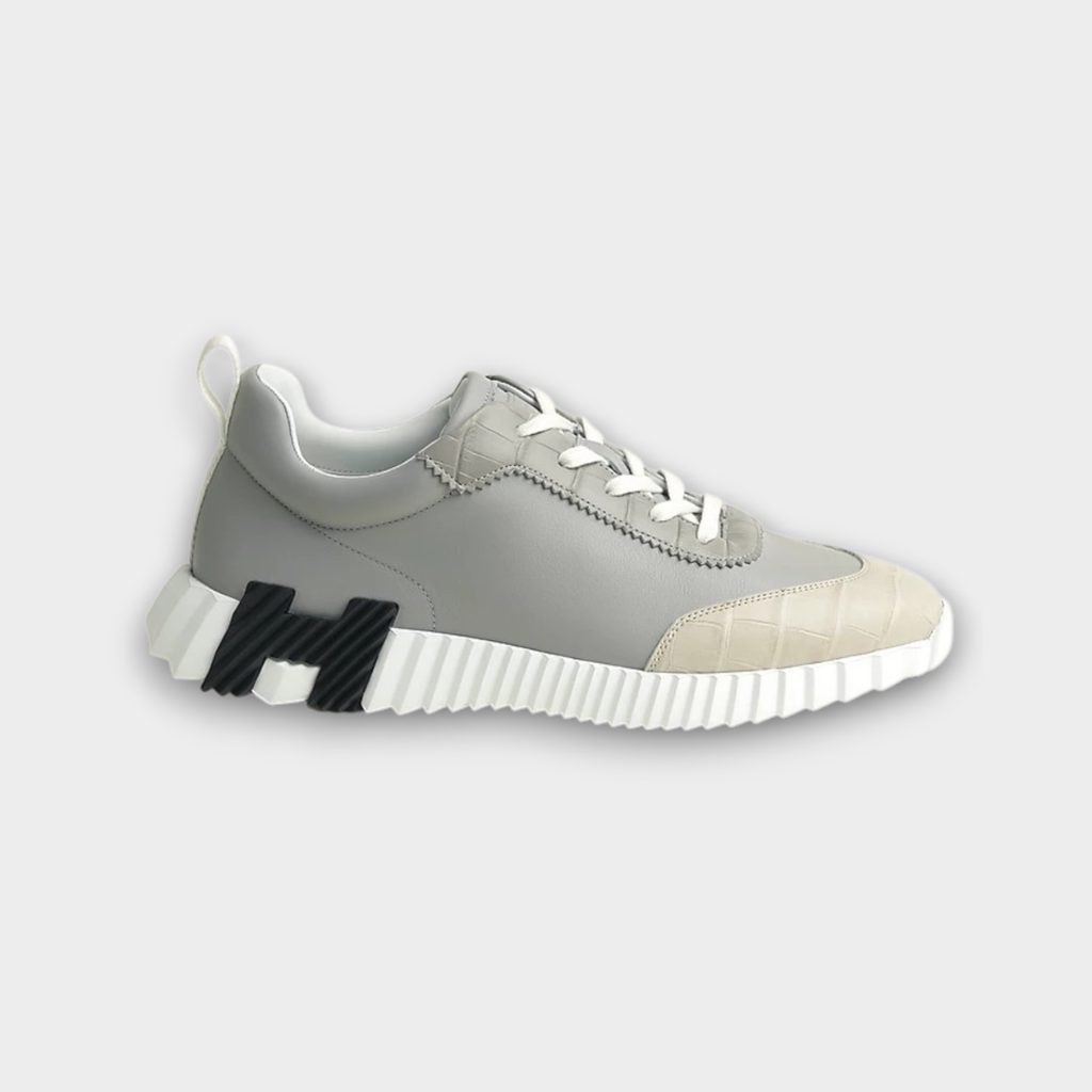 Hermès Bouncing Sneaker Gris Silex / Beige Glaise