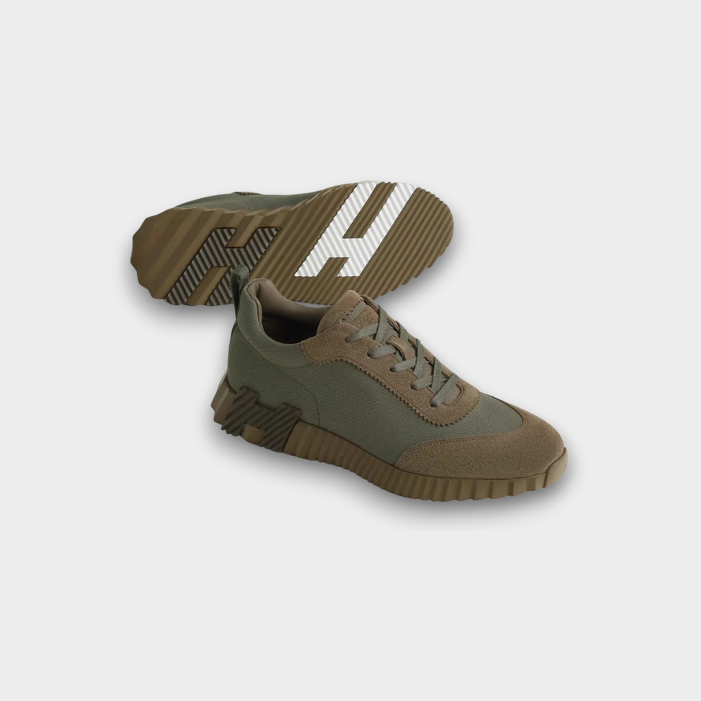 Hermès Bouncing Sneaker Suede Verte