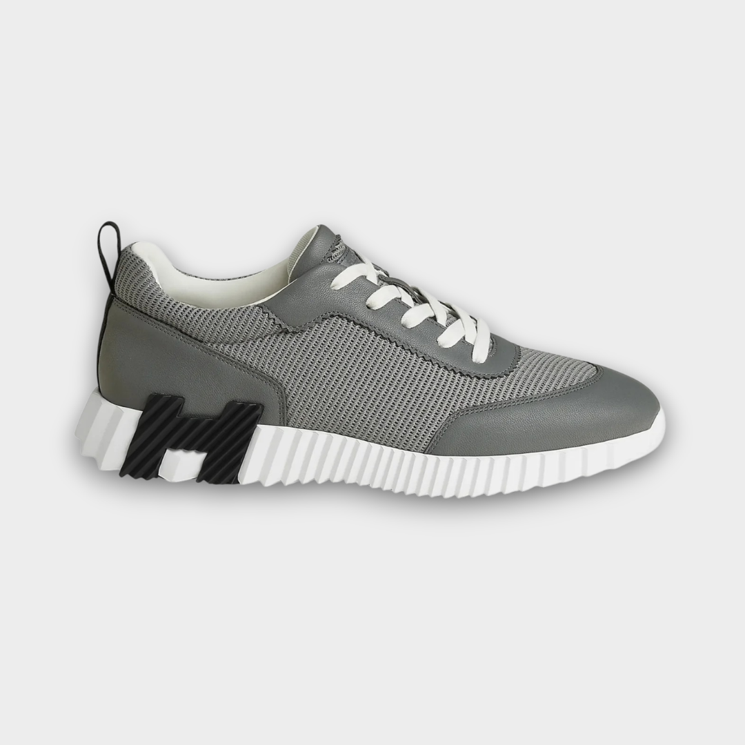 Hermès Bouncing Sneaker Technical Mesh & Sporty Goatskin Gris Osmium