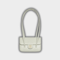 Chanel Clutch with Leather Strap, Mini Preppy Flap Bag Grained Shiny Calfskin & Gold-Tone Metal Light Green