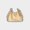 Chanel 25 Mini Handbag Hobo Braided Raffia, Calfskin & Gold-Tone Metal Beige&Black