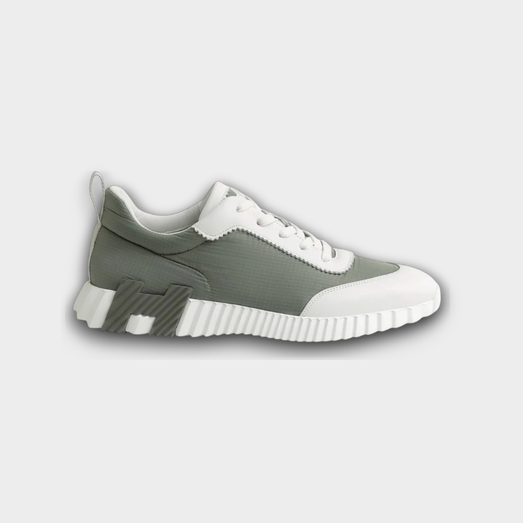 Hermès Bouncing Sneaker Ripstop Etoupe Blanc
