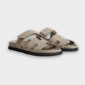 Hermès Chypre Sandals Beige Galet