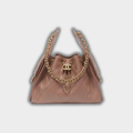 Chanel 25 Small Handbag Hobo Grained Calfskin & Gold-Tone Metal Brown