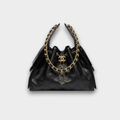 Chanel 25 Small Handbag Grained Calfskin & Gold-Tone Metal Black