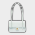 Chanel Small Preppy Flap Bag Grained Shiny Calfskin & Gold-Tone Metal Light Blue