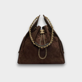 Chanel 25 Medium Handbag Hobo Grained Calfskin & Gold-Tone Metal Brown