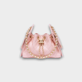 Chanel 25 Mini Handbag Hobo Grained Calfskin & Gold Tone Metal Pink