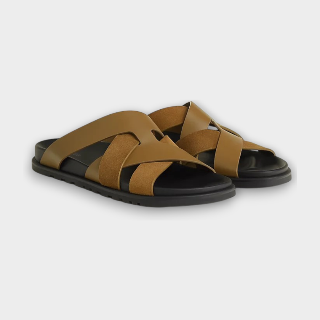 Hermès Kazimir Sandal Brun Fumé