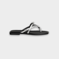 Hermès Miss Sandal Gris Argenté